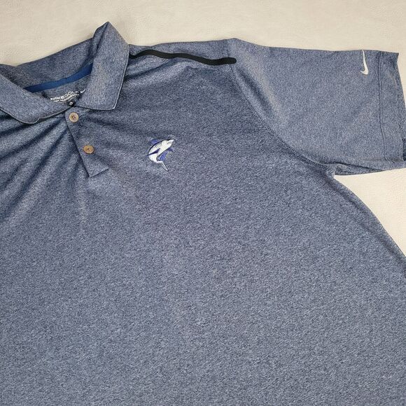 NIKE GOLF DRI FIT TOUR PERFORMANCE POLO SHIRT MEN'S SIZE X LARGE XL SHARK LOGO - Picture 4 of 8